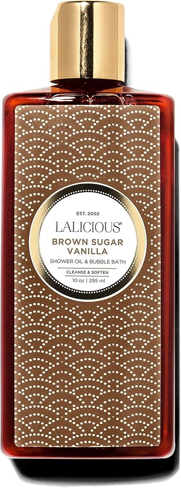LaLicious Brown Sugar Vanilla Shower Oil & Bubble Bath - Shower Cleanser with Topical Probiotics ... | Amazon (US)