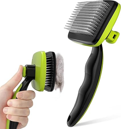 Pecute Self-Cleaning Slicker Brush for Dogs, Cats, Lightweight Dog Brush for Shedding Massaging G... | Amazon (US)