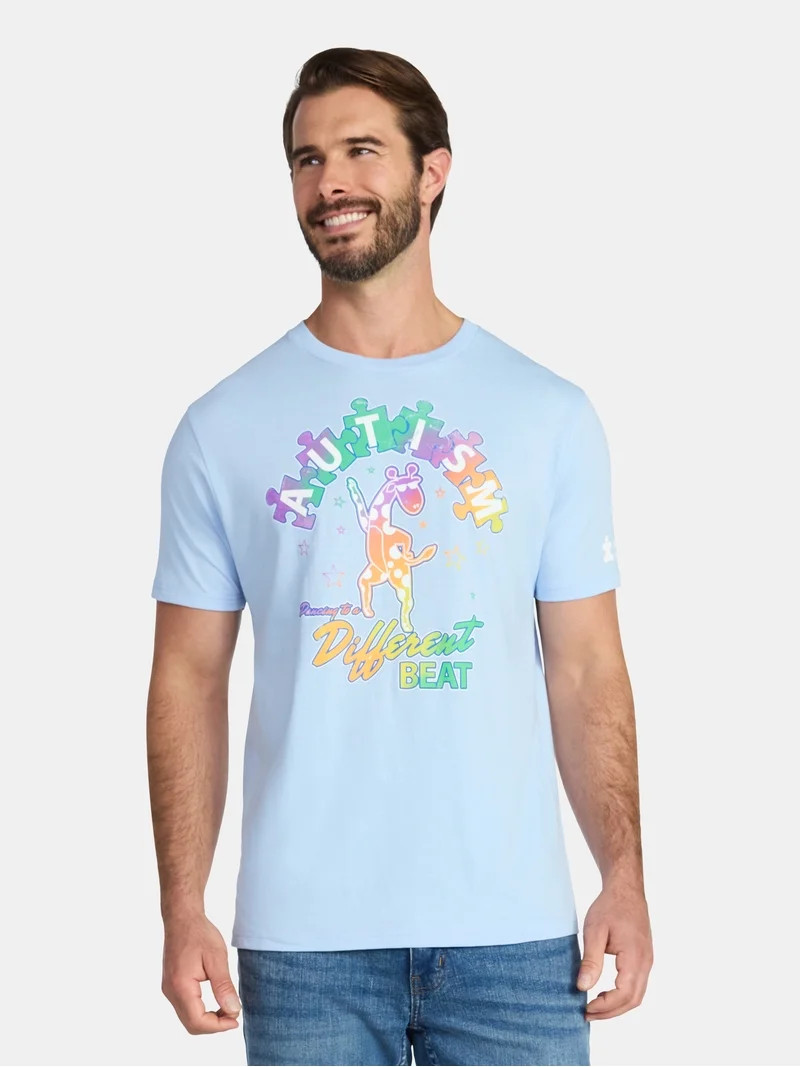 Autism Awareness Unisex Adult Graphic Tee with Short Sleeves, Sizes XS-3XL | Walmart (US)