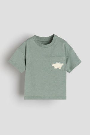 Cotton Jersey T-shirt - Light beige/vehicles - Kids | H&M US | H&M (US + CA)