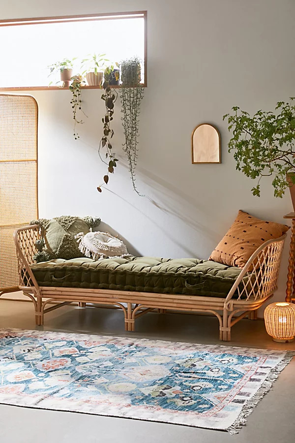 Rohini Velvet Daybed Cushion | Urban Outfitters (US and RoW)