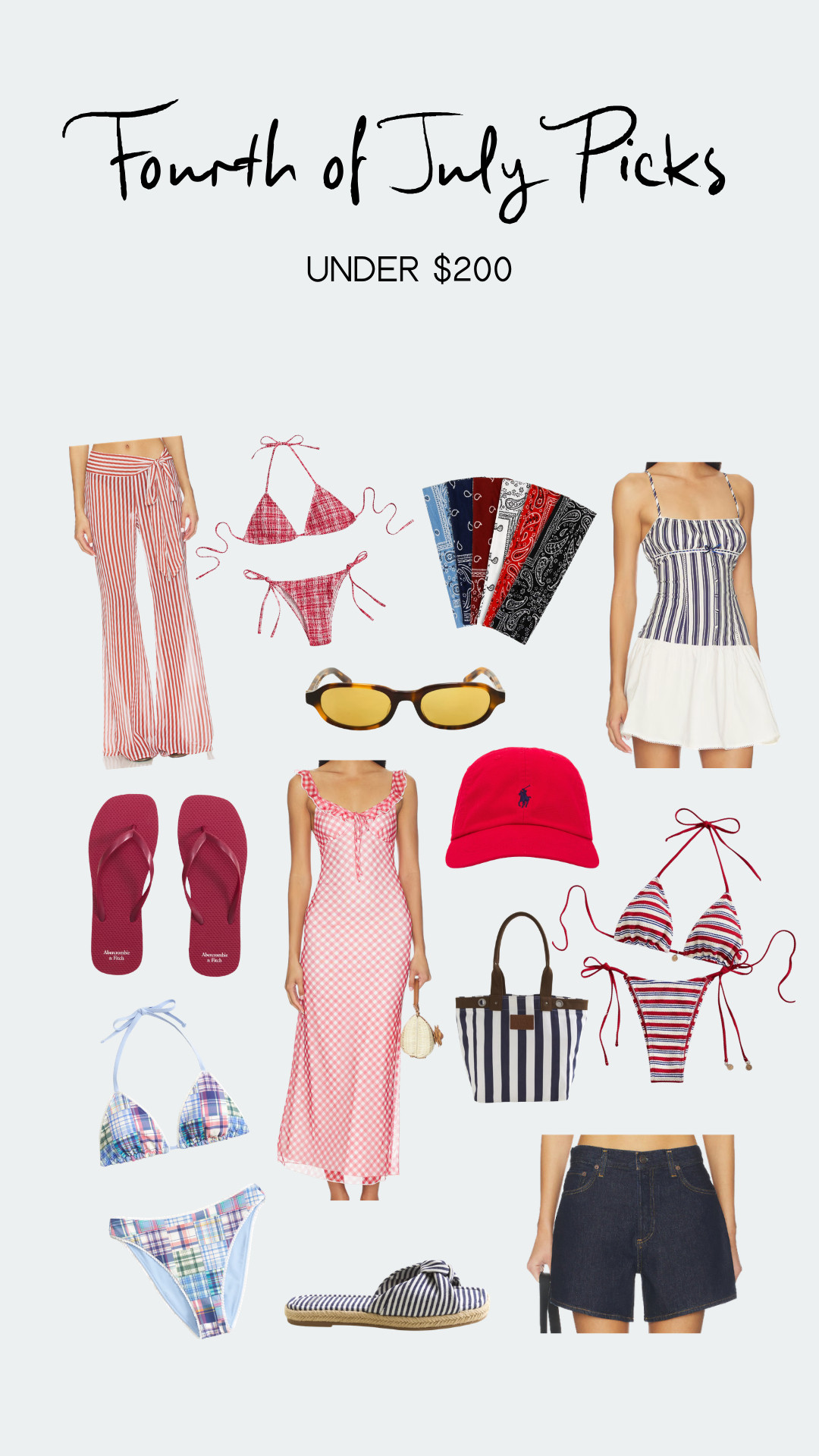 What I'm wearing for the Fourth of July! 💙❤️🤍  

 #LTKootd #LTKSeasonal #LTKSwim