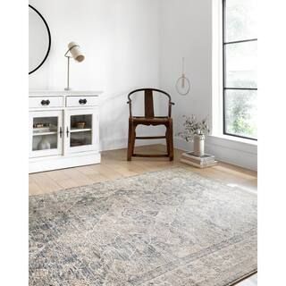 LOLOI II Teagan Sky/Natural 9 ft. 9 in. x 13 ft. 6 in. Traditional Area Rug-TEAGTEA-04SCNA99D6 - ... | The Home Depot
