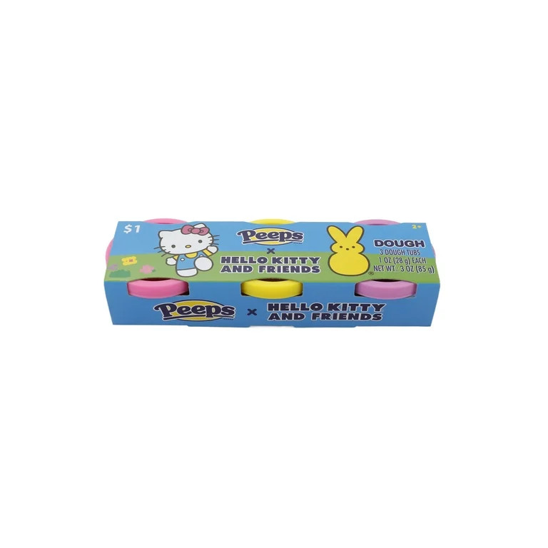 Peeps and Hello Kitty Marshmellow Scented Dough 3 Pack 1oz Tubs | Walmart (US)