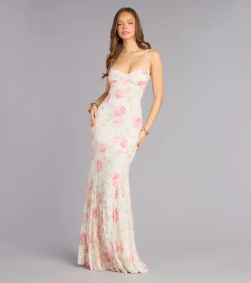 Preston Floral Lace Mermaid Formal Dress | Windsor Stores