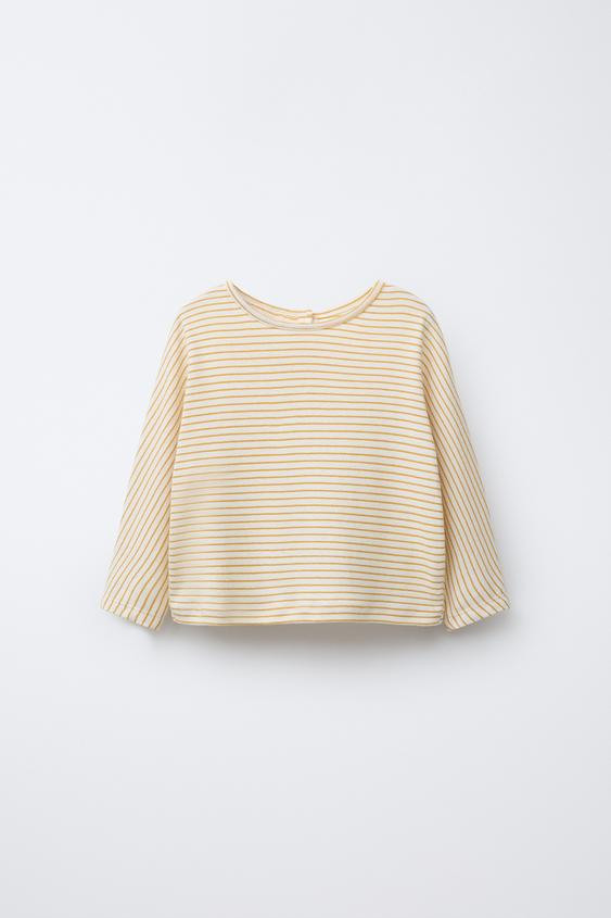WOVEN STRIPE T-SHIRT | Zara US