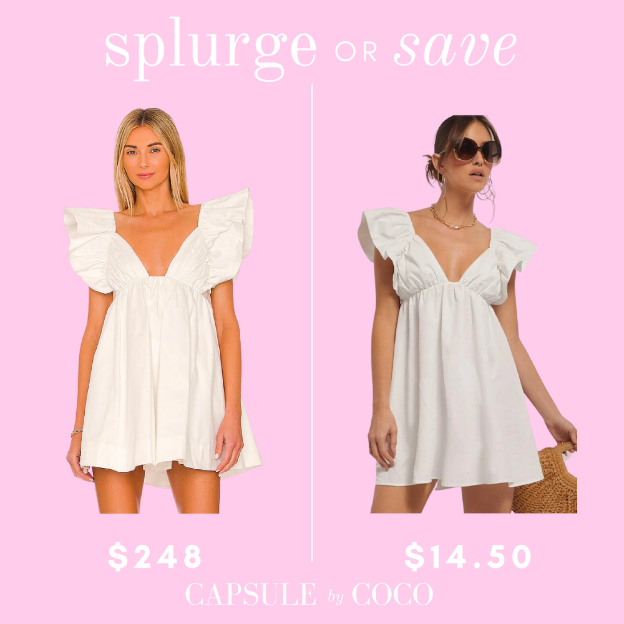 SPLURGE or SAVE! Such a great For Love and Lemons dupe 🍋 

#LTKFind #LTKunder50