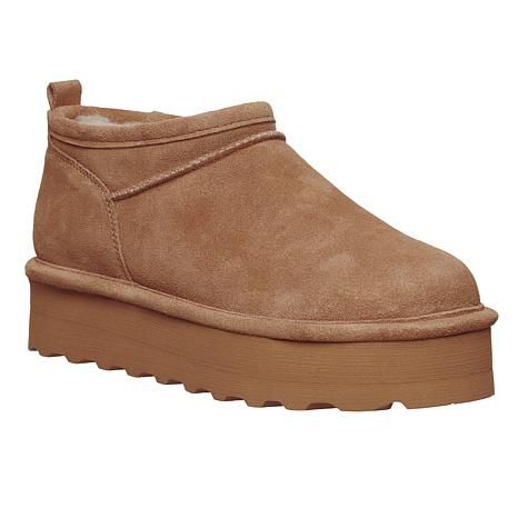 Bearpaw Retro Super Shorty Suede Boot with Water Resistance | HSN