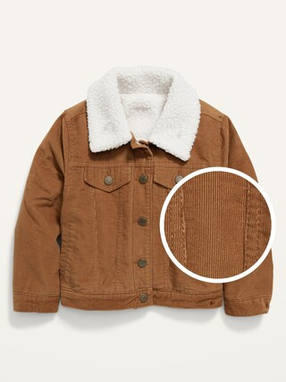 Unisex Sherpa-Lined Corduroy Jacket for Toddler | Old Navy (US)