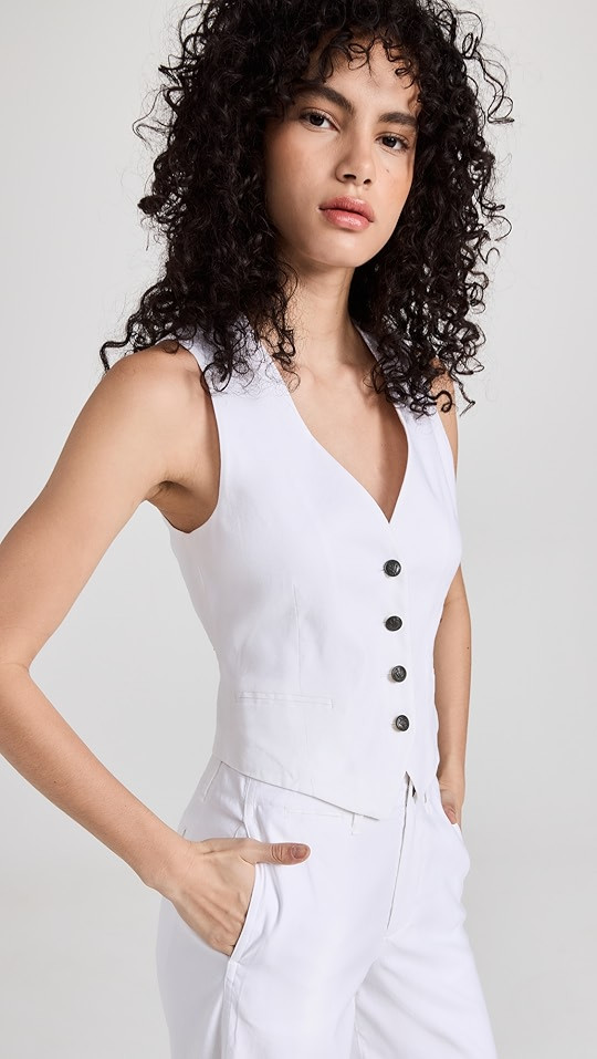 Priya Linen Vest | Shopbop