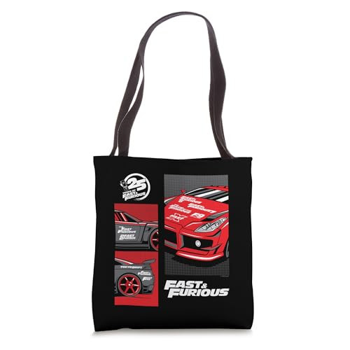 Fast & Furious 25th Anniversary Car Montage Tote Bag | Amazon (US)