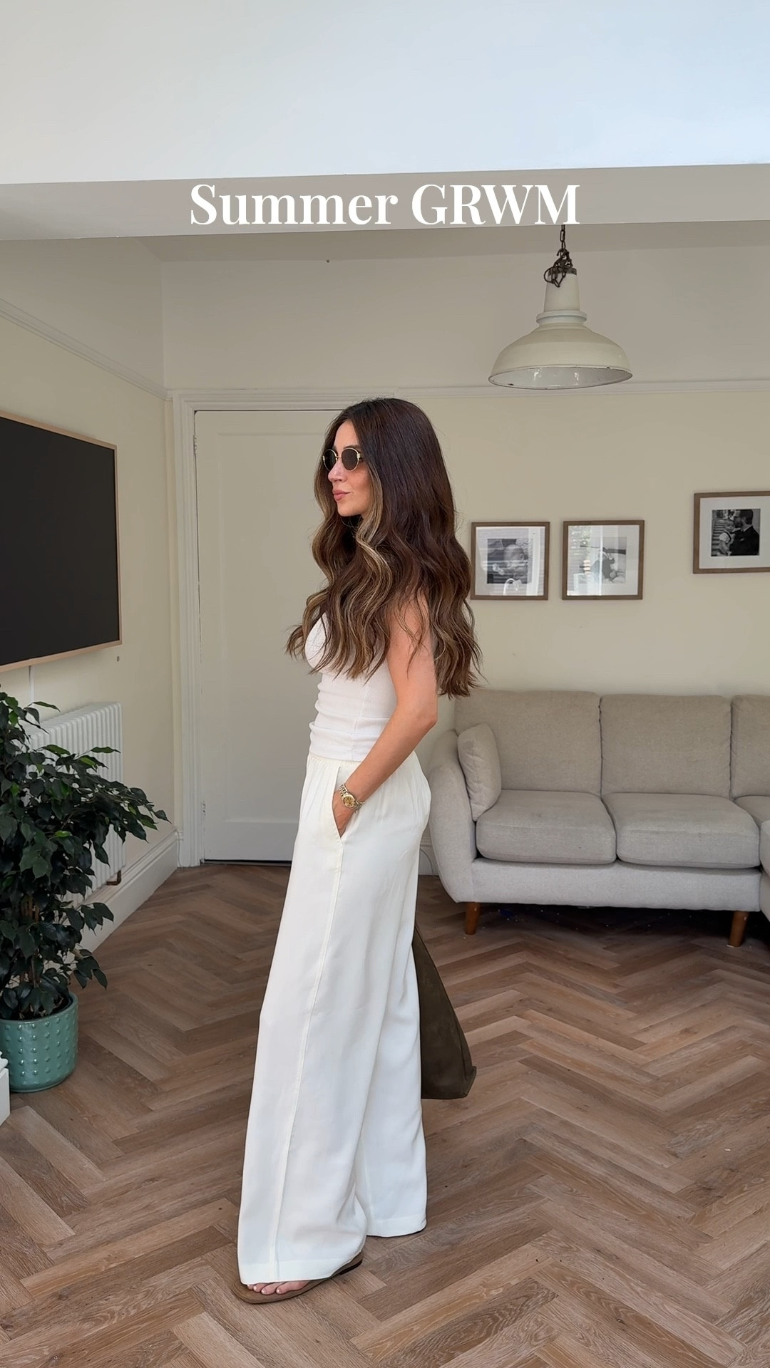 An all white summer outfit GRWM ☀️ 

Wide leg trousers, ribbed vest, suede bag ☀️ 

#LTKsummer #LTKeurope #LTKuk