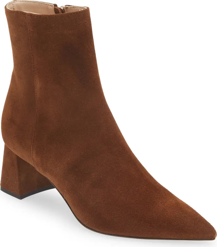 Mimma Pointed Toe Block Heel Bootie (Women) | Nordstrom