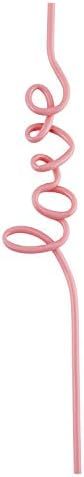 Santa Barbara Design Studio Sippin' Pretty Curly Plastic Word Straws, 11-Inch, Love | Amazon (US)