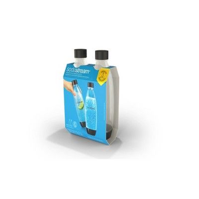SodaStream 1L Carbonating Bottle - 2pk - Black | Target