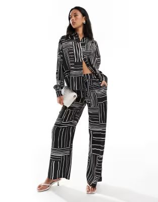 Style Cheat shirt & trousers in mono print co-ord | ASOS (Global)