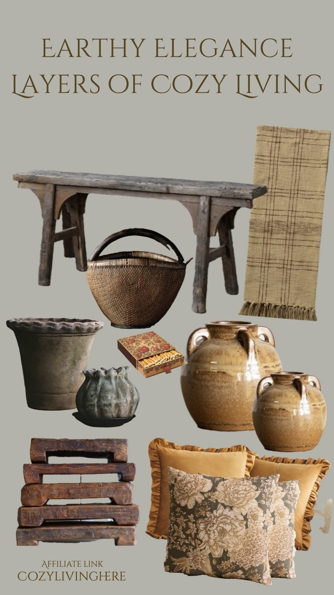 Layers that make a home feel warm, lived-in, and a little bit storied 🤎I’m always drawn to timeworn wood, soft textiles, and pieces that feel like they’ve been collected over time—not just styled. These are the details that quietly change a space and make it feel like a deep breath.Linking everything I can for you here ✨

#LTKHome #LTKU