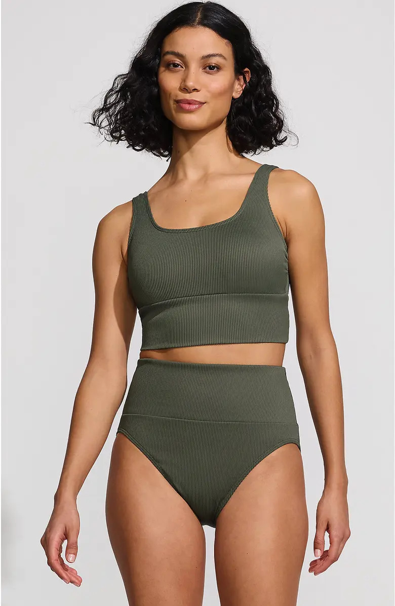 Tugless Tankini Top and High Waisted Bottom Swimsuit Set | Nordstrom