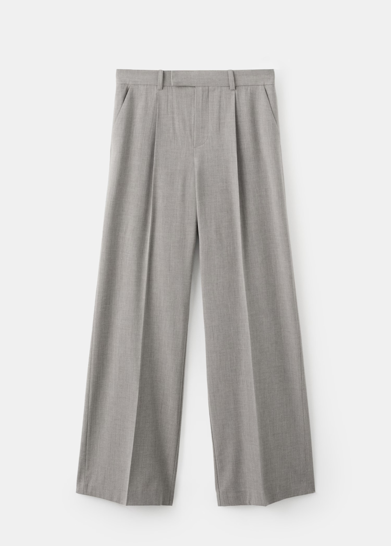 Pantalon de costume droit laine mélangée - Femme | MANGO France métropolitaine | Mango EU