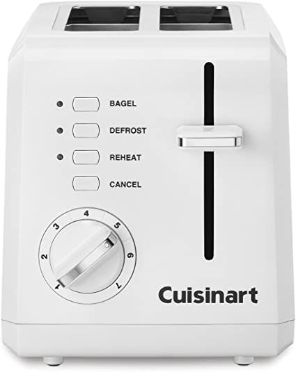 Cuisinart CPT-122 Compact Plastic 2-Slice Toaster, White | Amazon (US)