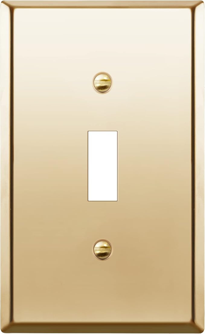 ENERLITES Toggle Light Switch Metal Wall Plate, Stainless Steel Switch Cover, Corrosion Resistant... | Amazon (US)