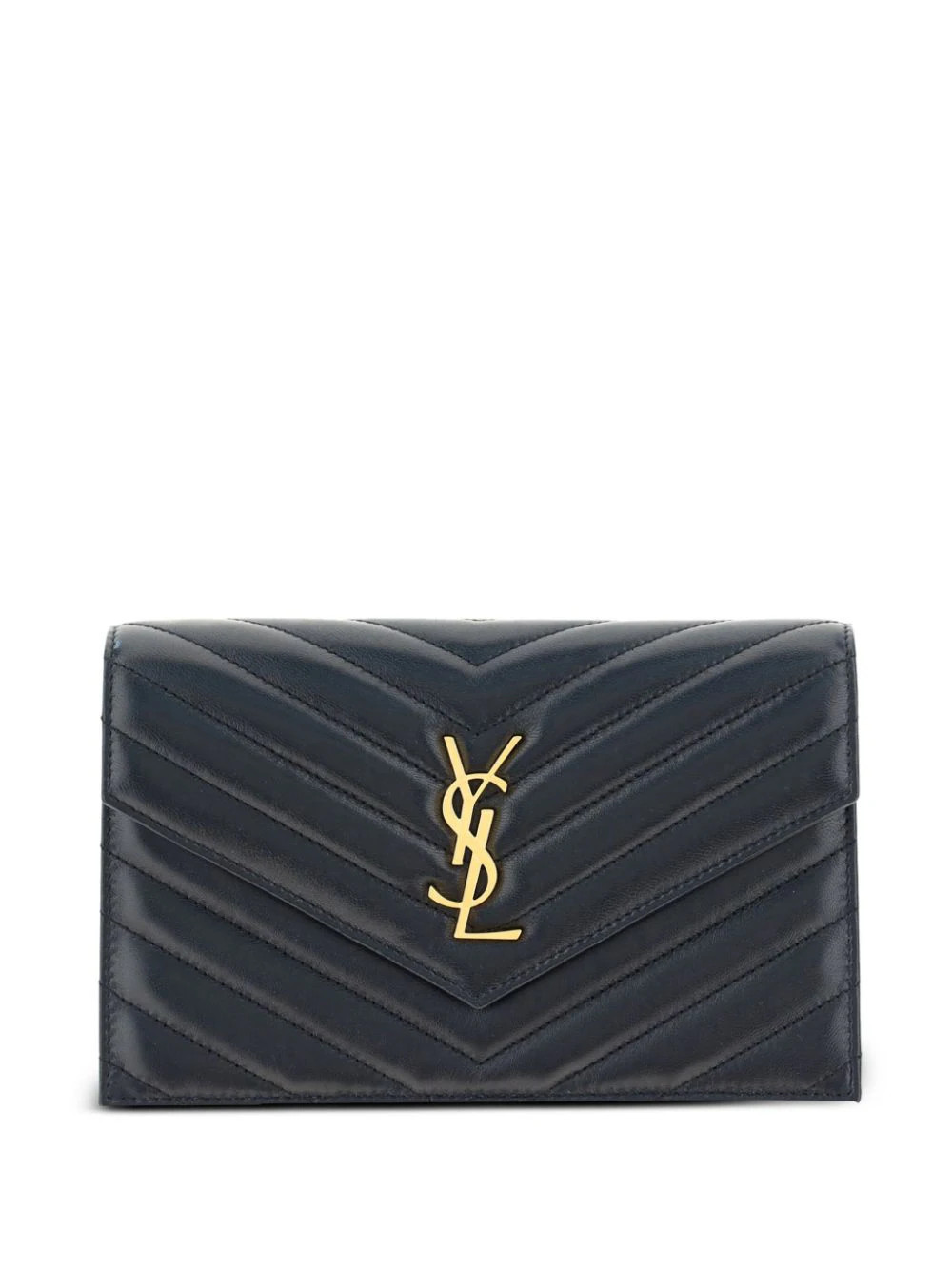 Saint Laurent envelope chain wallet - Black | Farfetch Global