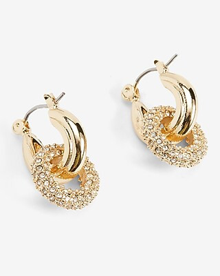 Mini Linked Hoop Earrings | Express