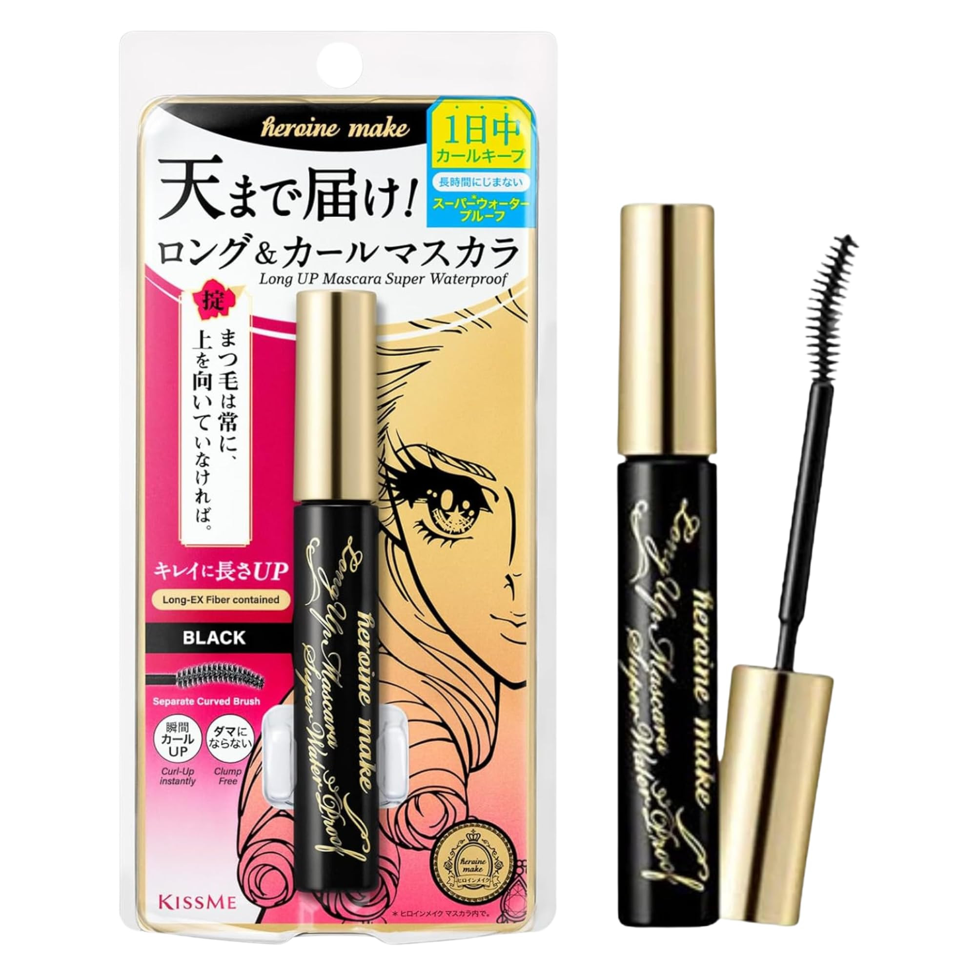 KissMe Isehan Heroine Make Long Up Mascara Super WP - 01 Black | Amazon (CA)