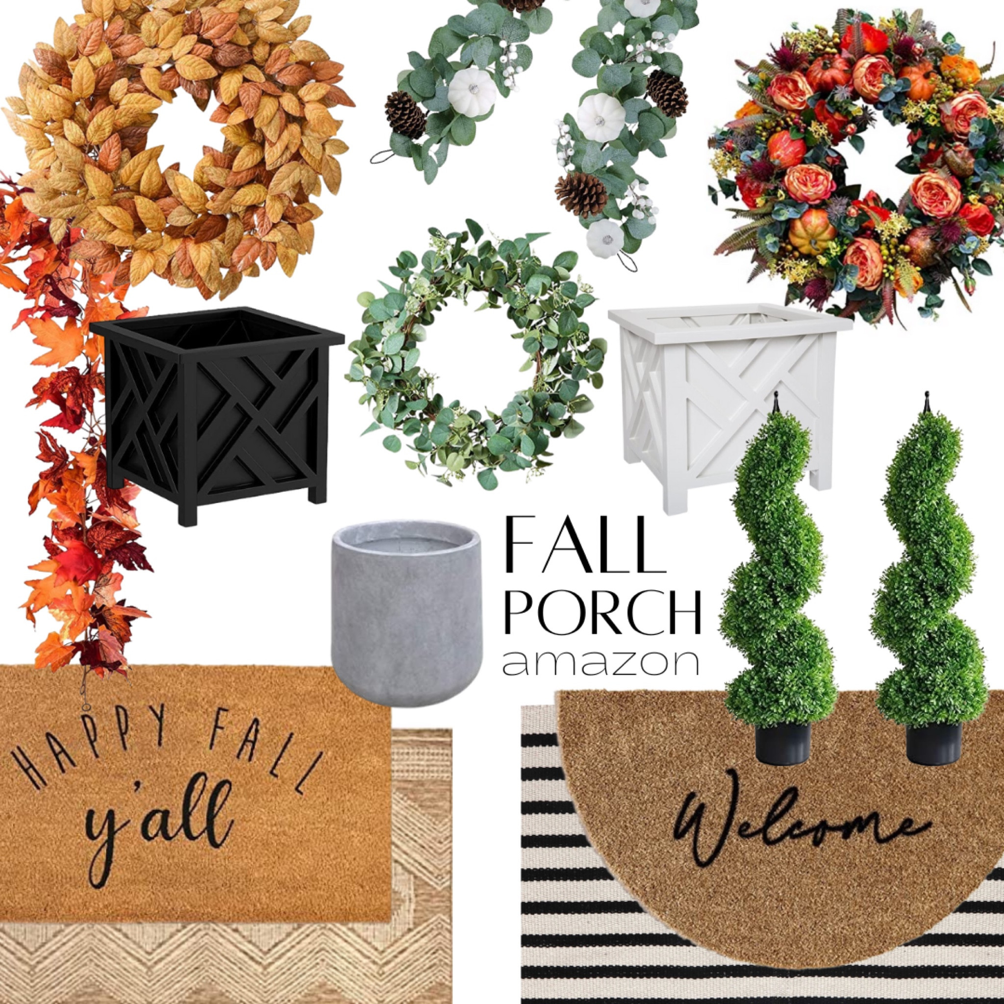 Fall for these Amazon finds and reset your porch by the weekend. No need to run around town for all the decor- it's easier than ever to have it shipped right to your door. All that is missing is a few pumpkins. The heirlooms are out now so be sure to snag some next grocery run! 

Follow @howtoloveyourhouse on Instagram for daily shopping trips, more sources, & daily inspiration 

coastal finds, chinoiserie, blue and white, neiman marcus, nordstrom, belk, modern, bold, pop of color, anthro, anthropologie, home goods, marshalls, bloomingdales, serena lily, tabletop, table setting, set the table, summer decor, entertaining inspo, weekend sale, studio mcgee x target new arrivals, coming soon, new collection, fall collection, spring decor, console table, bedroom furniture, dining chair, counter stools, end table, side table, nightstands, framed art, art, wall decor, rugs, area rugs, target finds, target deal days, outdoor decor, patio, porch decor, sale alert, pool decor, tj maxx, pillows, throw pillow, outdoor entertaining, patio inspo, outdoor furniture, coastal grandmother, amazon home, world market, ballard designs, opalhouse, wayfair finds, high end look for less, studio mcgee, target home, boho, modern coastal, grandmillenial, hearth and hand. Pb, pottery barn, crate and barrel, cane furniture, rattan, wicker, porch decor, fall Inspo, fall decor


#LTKhome #LTKGiftGuide #LTKSeasonal