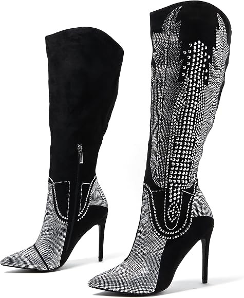 Cape Robbin Olkley Cowboy Knee High Boots Women, Western Cowgirl Boots for Women with Stiletto He... | Amazon (US)