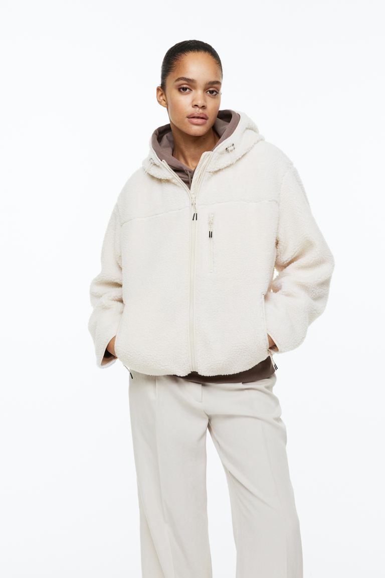 Hooded Teddy Fleece Jacket | H&M (US + CA)