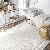 nuLOOM 200CB01-508 Wool Rug, 5' x 8', Off- Off-White | Amazon (US)