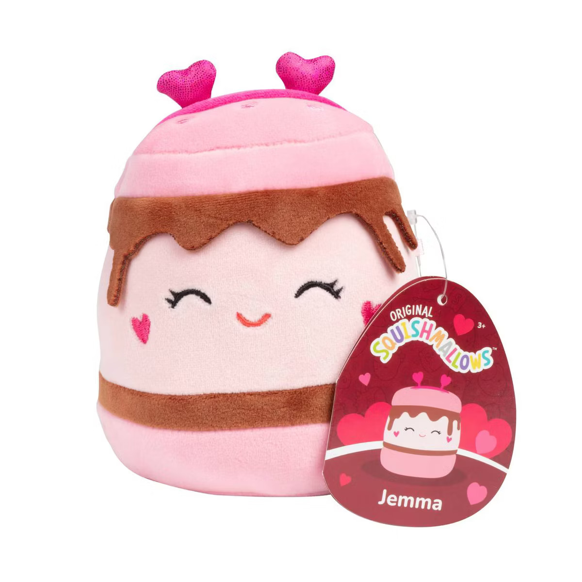 Squishmallows 5" Jemma the Pink S'mores with Heart Headband- Jazwares Valentines Day Plush - Coll... | Target