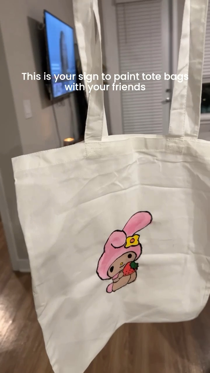 This is your sign to paint tote bags with your friends🎨👩🏽‍🎨 

For me, this winter has been all about reconnecting with my younger self. 

⭐️What did she like to do in her free time? 
⭐️What were her hobbies? 
⭐️How did she have fun? 

One of the things I’ve always loved to do was paint. I also loved fashion designing when I was a kid. This activity combines those two loves. It’s so simple and so much fun. I love my little tote bag (featuring My Melody) and now I want to make one with all of the Sanrio characters💕

Share this post with someone you want to paint tote bags with🥰🎨

#LTKSeasonal #LTKU #LTKVideo