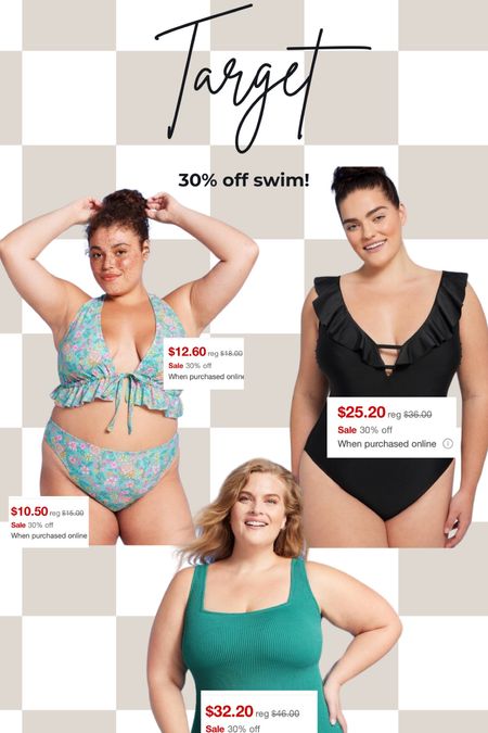 Target Swim 30% off! 

#LTKplussize #LTKswim #LTKsalealert