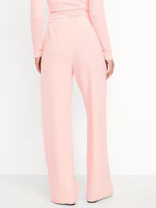 High-Waisted Bounce Fleece Wide-Leg Sweatpants | Old Navy (US)