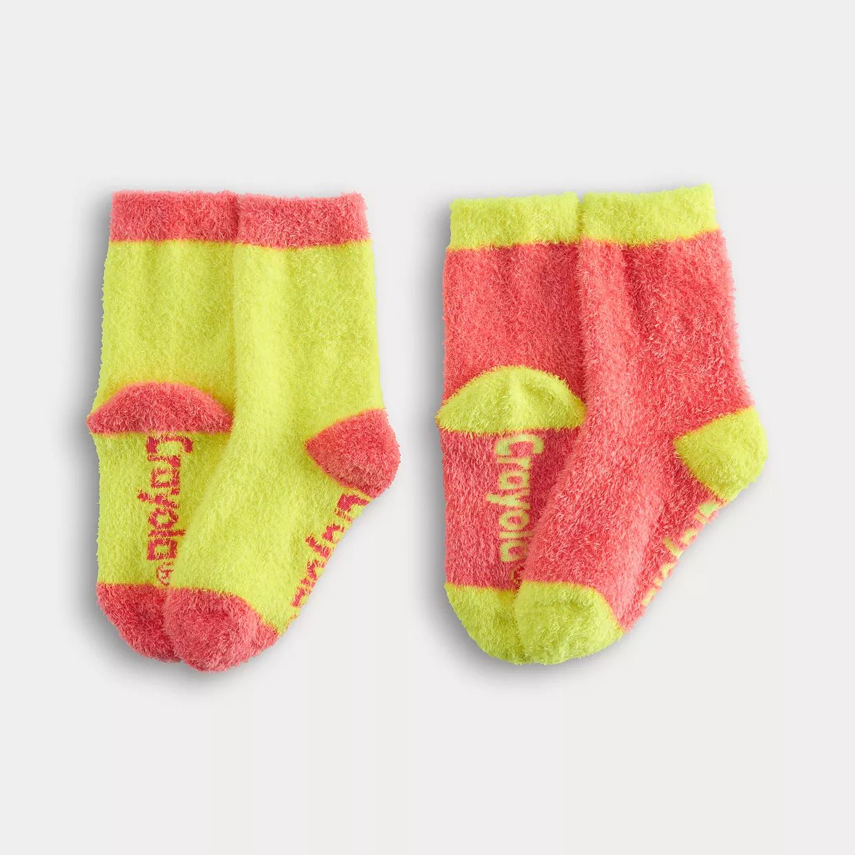 Crayola® X Kohl's Kids 2-pack Eyelash Colorblock Socks | Kohl's