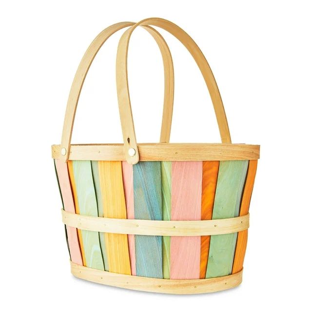 Easter Oval Orchard Terracotta Woodchip Basket, 12.5 in, by Way To Celebrate | Walmart (US)
