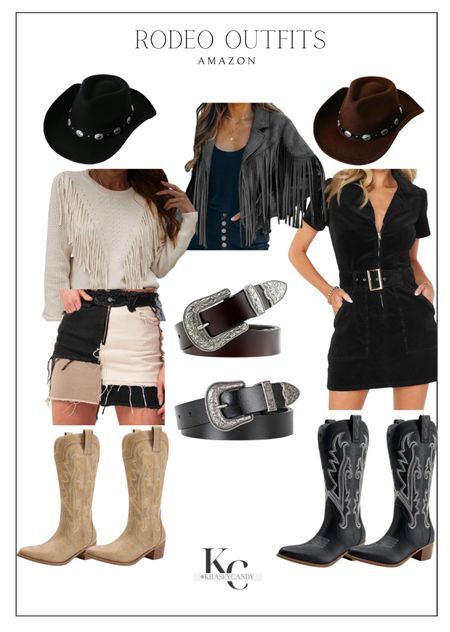 Rodeo outfits, all from Amazon.




Cute rodeo outfits, neutral rodeo outfits, cowboy outfits, revolve dupe rodeo outfits, revolve dupe cowboy outfits, cowboy boots, cowboy dress, cowboy belt, modern cowboy outfit, fringe cowboy jackett

#LTKstyletip #LTKfindsunder100 #LTKfindsunder50
