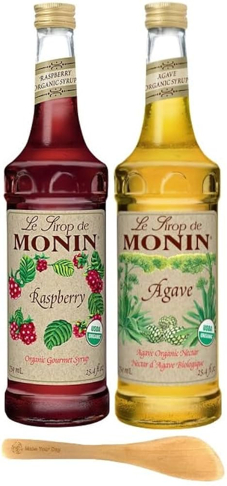 Organic Gourmet Syrup, Raspberry and Agave, 25.4 Fl Oz (Pack of 2)- Bundled with Make Your Day St... | Amazon (US)