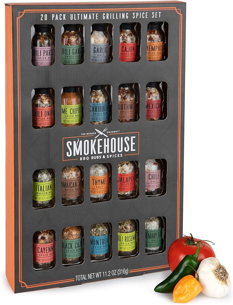 Smokehouse by Thoughtfully Ultimate Grilling Spice Set, Grill Seasoning Gift Set Flavors Include Chi | Amazon (US)
