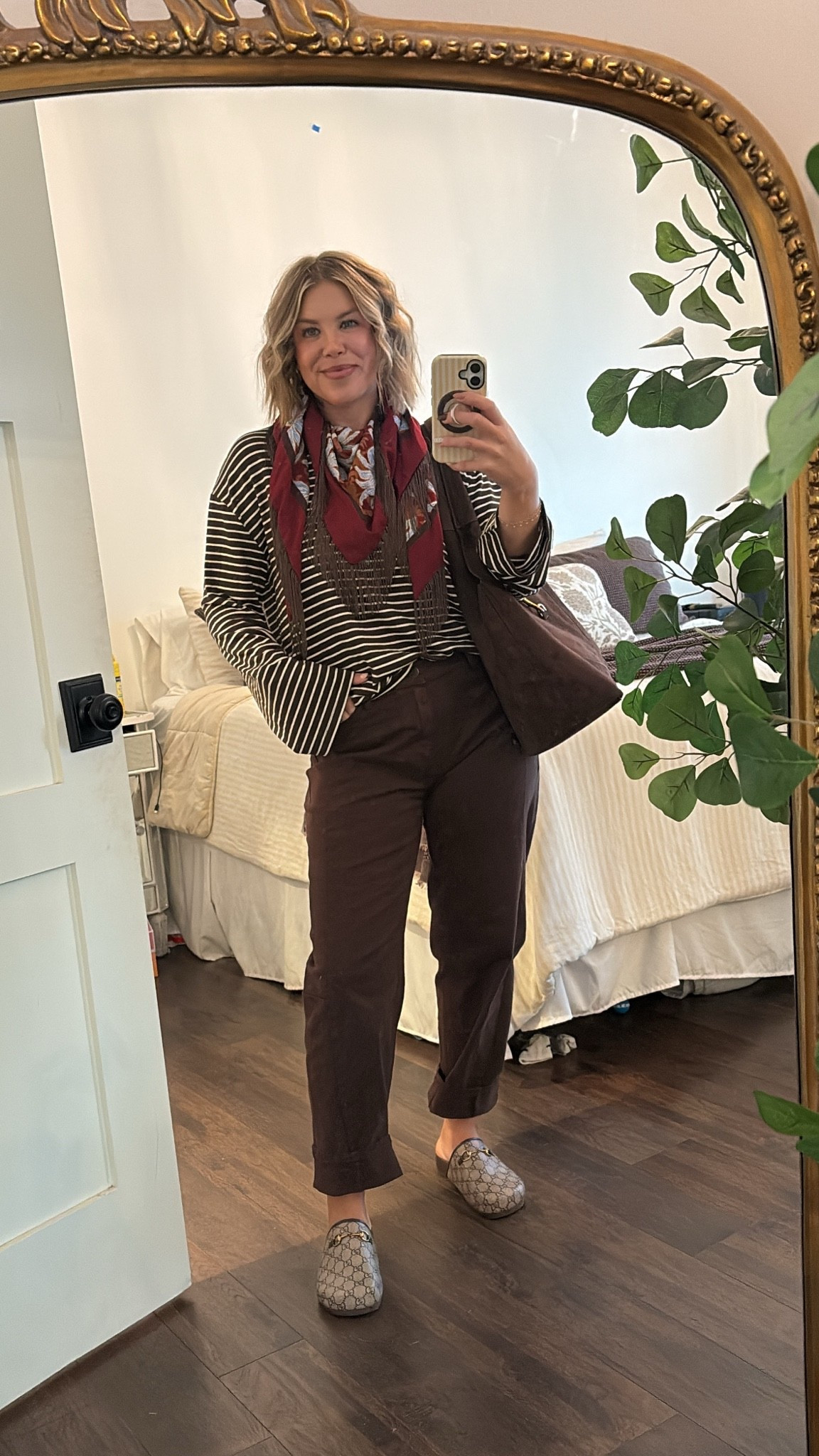 Fall OOTD
I am loving the scarf trend and this one from walmart is absolutely stunning and so affordable! I also love some great basic staple pieces and these brown jeans and stripe top are perfect! 
#walmart #walmartstyle #walmartoutfit #walmartfashion #affordableoutfit #falloutfit #casualoutfit #scarf #brownjeans #basicstaplepieces

#LTKSeasonal #LTKootd #LTKOver40