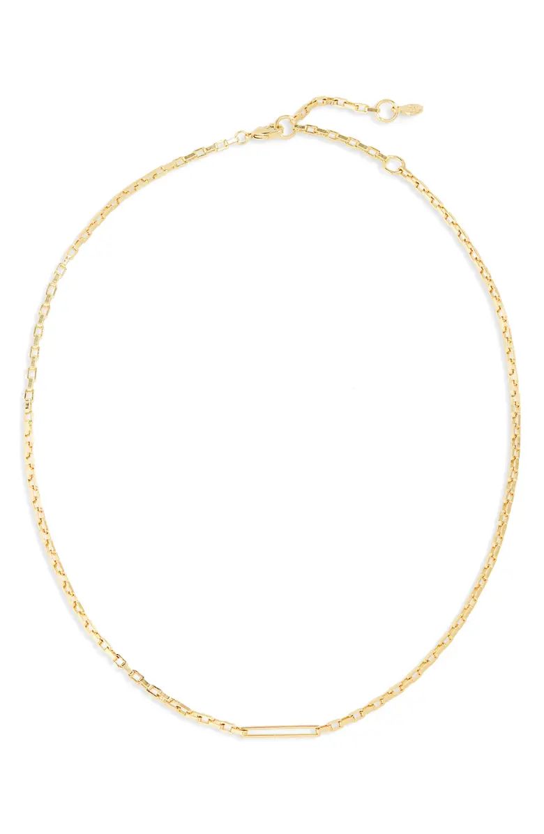 gorjana Nico Delicate Rectangle Chain Necklace | Nordstrom | Nordstrom