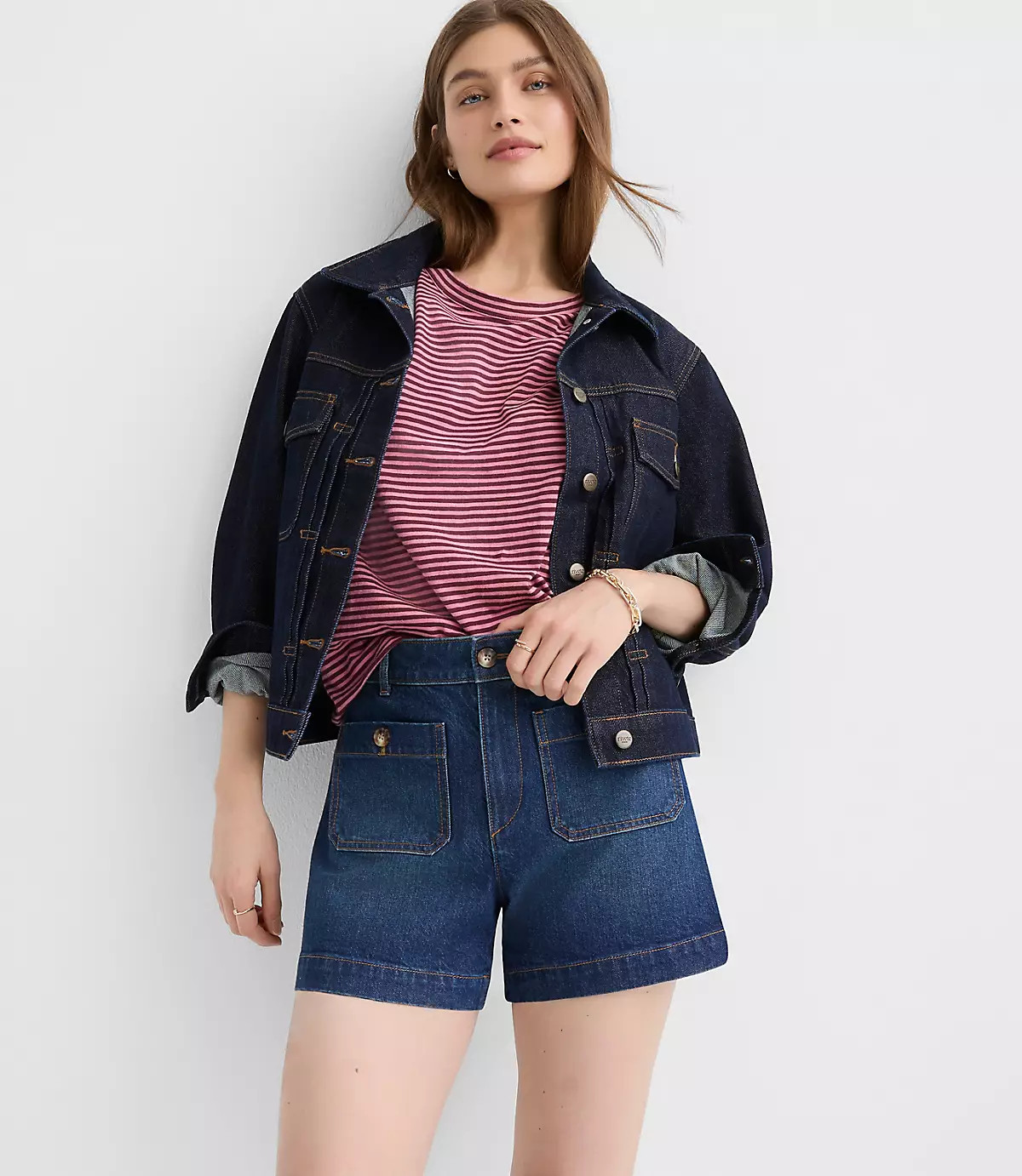 Striped Everyday Crew Tee | LOFT