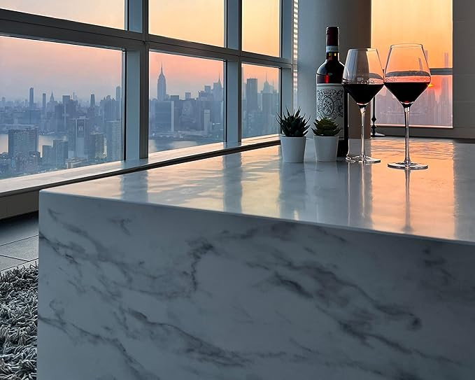 Cubed CUBED Coffee Table Hand-Crafted in Italy Mid-Century Style, White | Amazon (US)