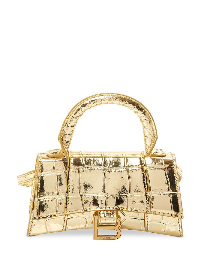 Balenciaga Hourglass Mini Embossed Leather Top Handle Bag  Handbags - Bloomingdale's | Bloomingdale's (US)