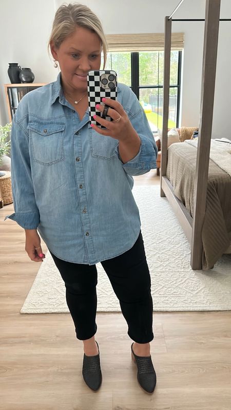 Sharing all my favorite @walmartfashion outfits from this week.  #walmartpartner 

I wore this dress to church, and received so many compliments along with the boots which are so comfortable. This oversized Jean shirt goes with so much, also, so many great new shoe arrivals, that I have been loving! I’m wearing an XL in the dress and tops and a 14 in the jeans.  All shoes fit true to size!

#walmartfashion #walmartfinds #midsize 

#LTKmidsize #LTKstyletip #LTKover40