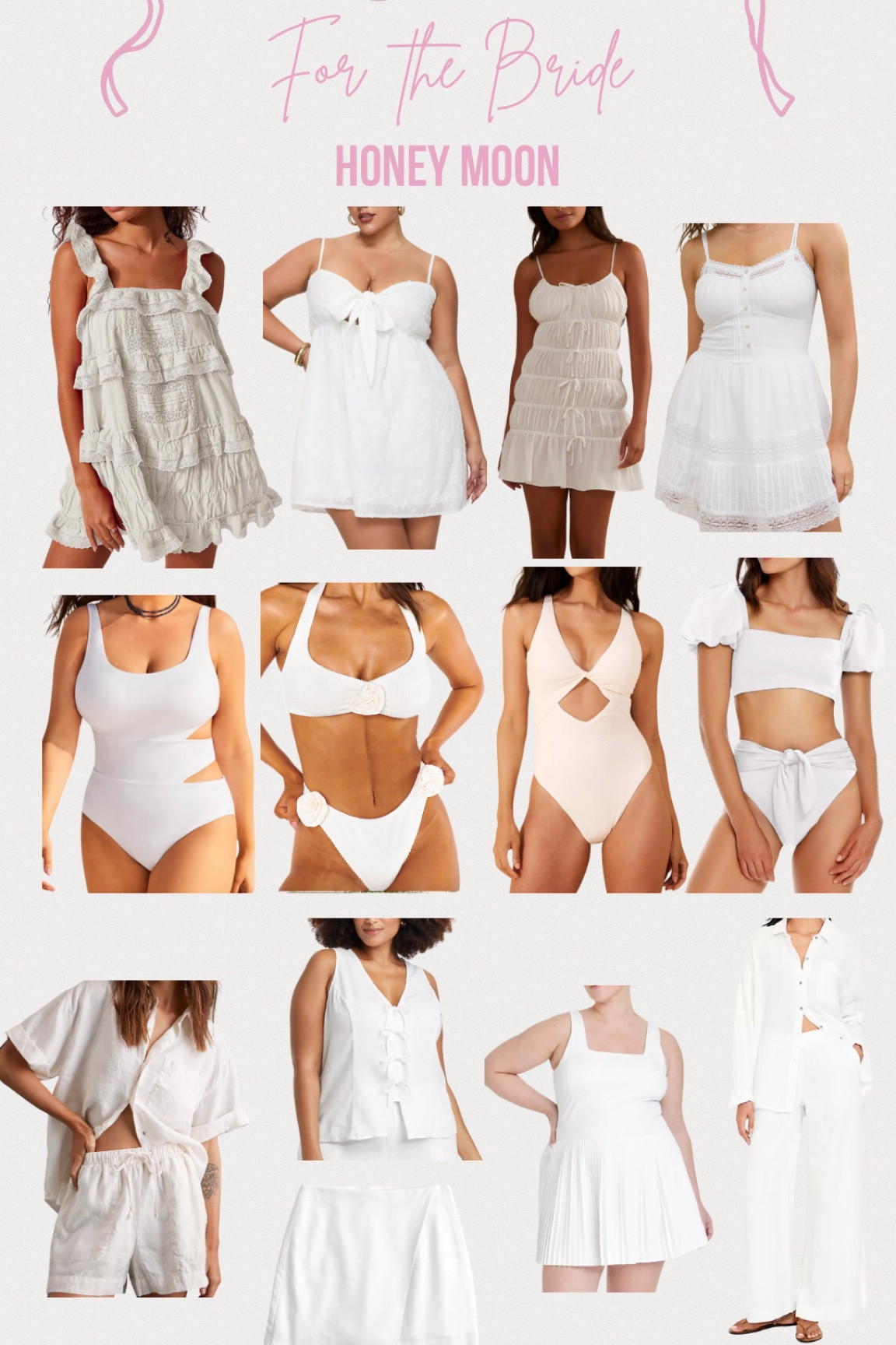 For the bride - Honeymoon outfit Inspo 

#LTKPlusSize #LTKWedding #LTKStyleTip