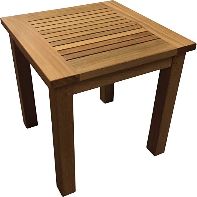 Atlanta Teak Furniture - Teak Side Table - 17" Square | Amazon (US)