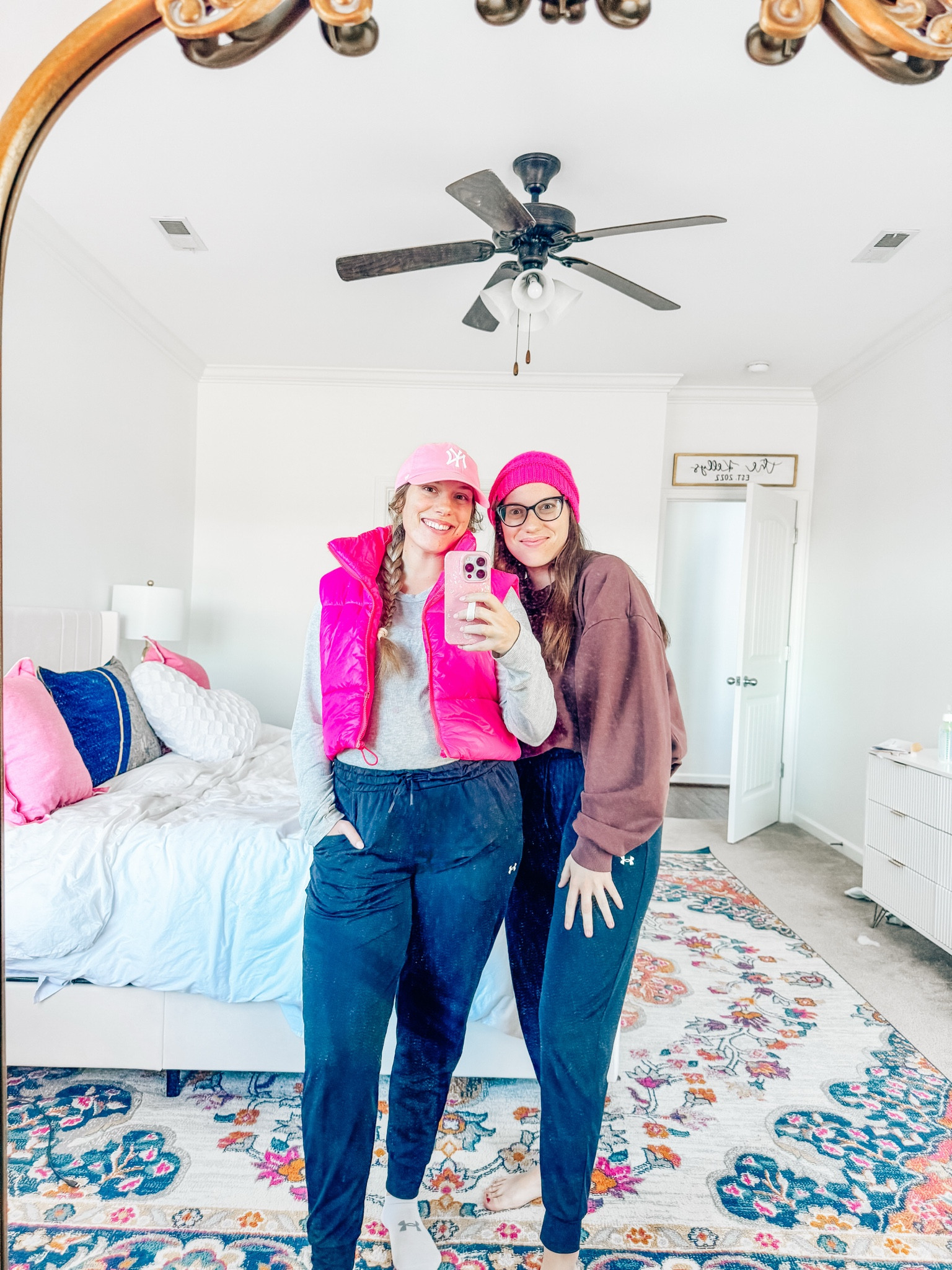 Double Vision recording outfits yesterday! Comfy since we were off camera! #alabamapodcast #podcasters 

#LTKFitness #LTKStyleTip #LTKFindsUnder50